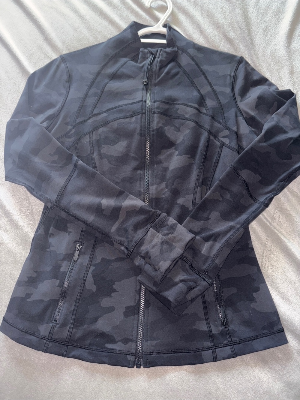 lululemon athletica Black Camo Full-Zip Jacket